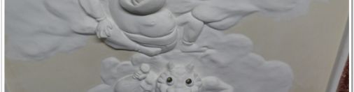 Japanese plaster art